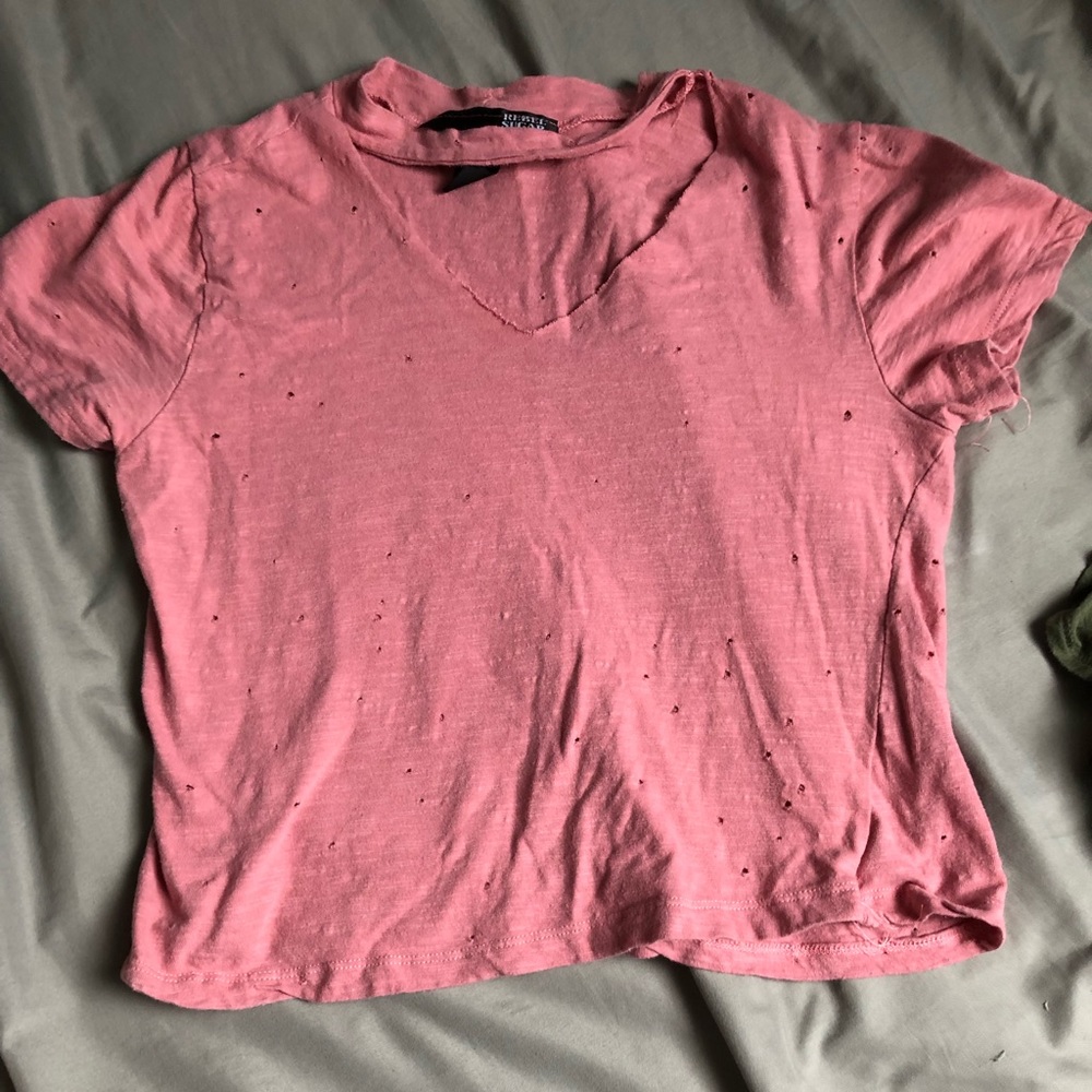 Ripped up crop top